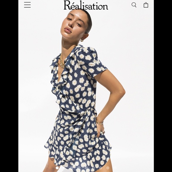 Realisation Par Dresses & Skirts - NWT! Realisation Par • The Valentina Dress • Daisy • • SZ S • 4 • Retail $180